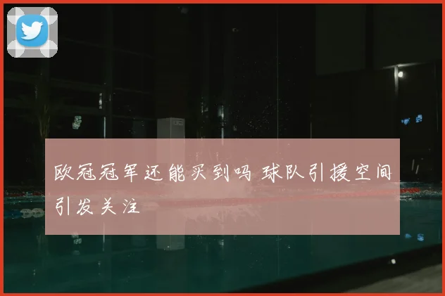 欧冠冠军还能买到吗 球队引援空间引发关注