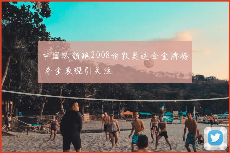 中国队领跑2008伦敦奥运会金牌榜 夺金表现引关注