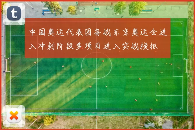 中国奥运代表团备战东京奥运会进入冲刺阶段多项目进入实战模拟